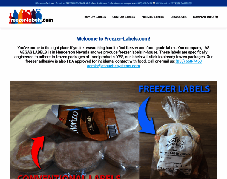 Freezer-labels.com thumbnail