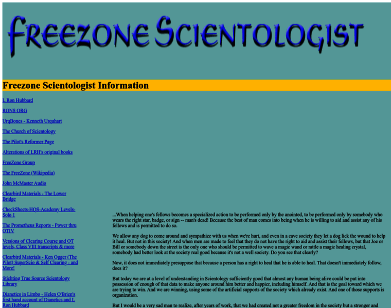 Freezonescientologist.info thumbnail