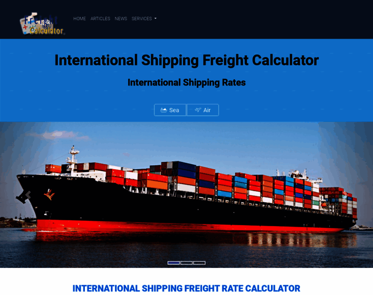 Freight-calculator.com thumbnail