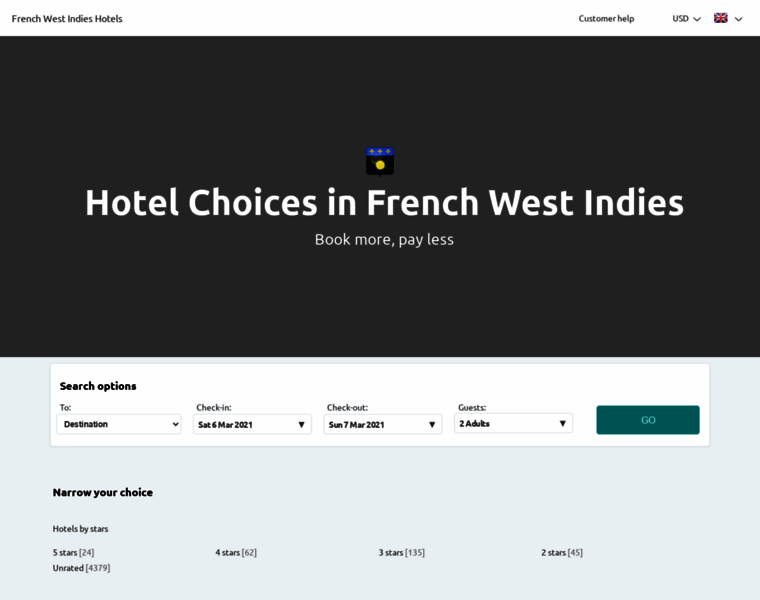 French-west-indies-hotels.com thumbnail
