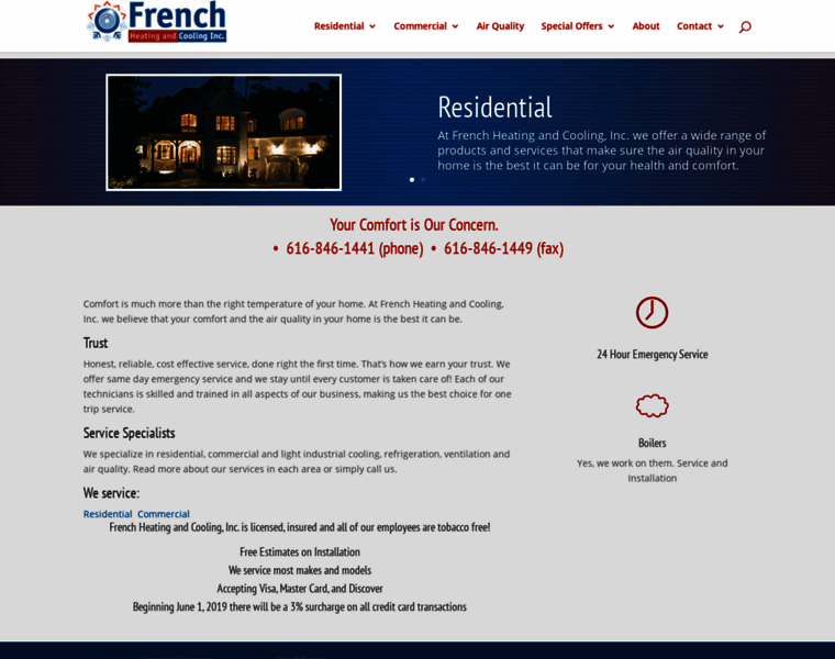 Frenchhvac.com thumbnail