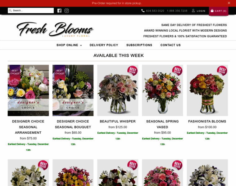 Freshblooms.ca thumbnail