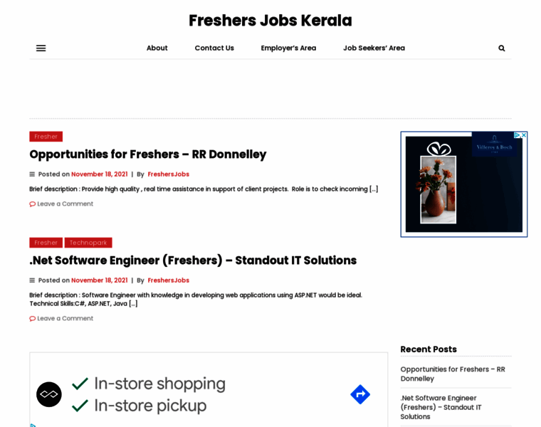 Freshersjobskerala.com thumbnail