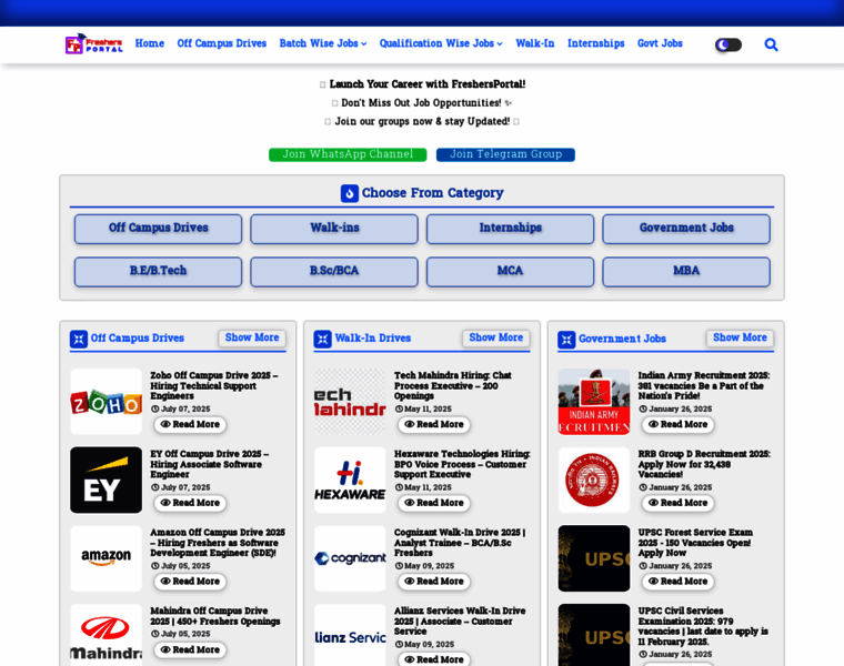Freshersportal.com thumbnail Freshersportal.com thumbnail
