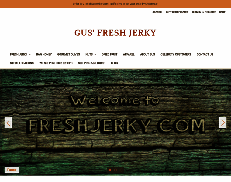 Freshjerky.com thumbnail