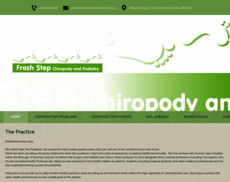 Freshstepchiropody.co.uk thumbnail