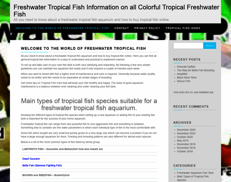 Freshwater-tropical-fish-care.com thumbnail