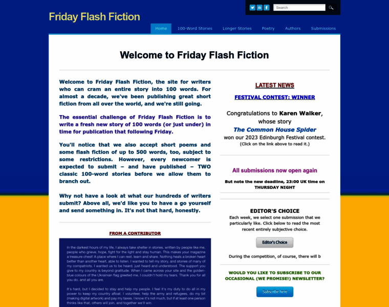 Fridayflashfiction.com thumbnail Fridayflashfiction.com thumbnail
