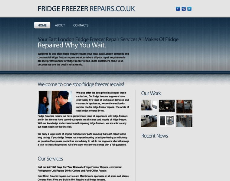 Fridgefreezerrepairs.co.uk thumbnail