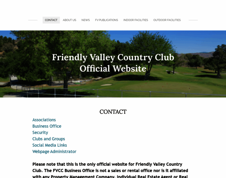 Friendlyvalleycountryclubwebsite.com thumbnail