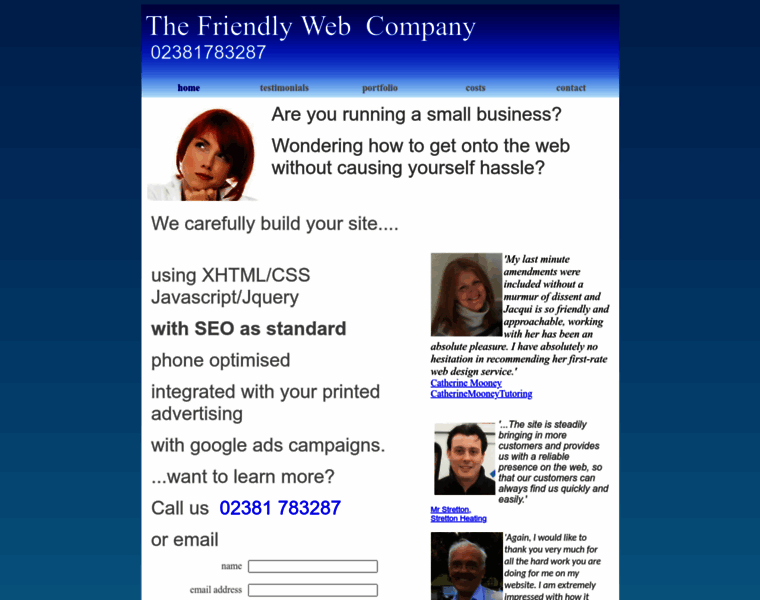 Friendlywebcompany.co.uk thumbnail