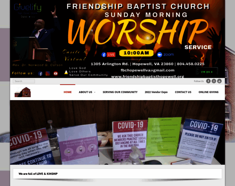 Friendshipbaptisthopewell.org thumbnail
