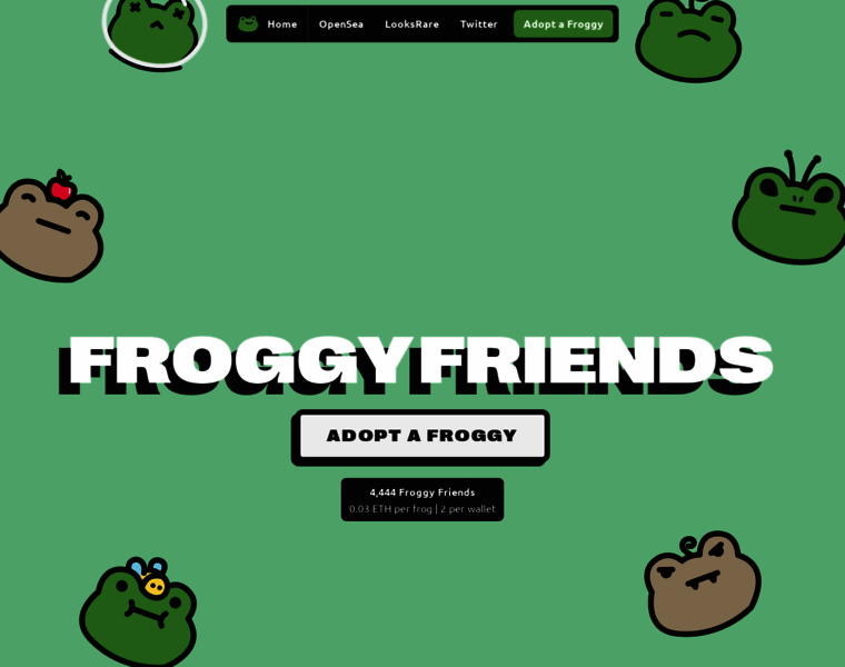 Froggyfriendsnft.com thumbnail