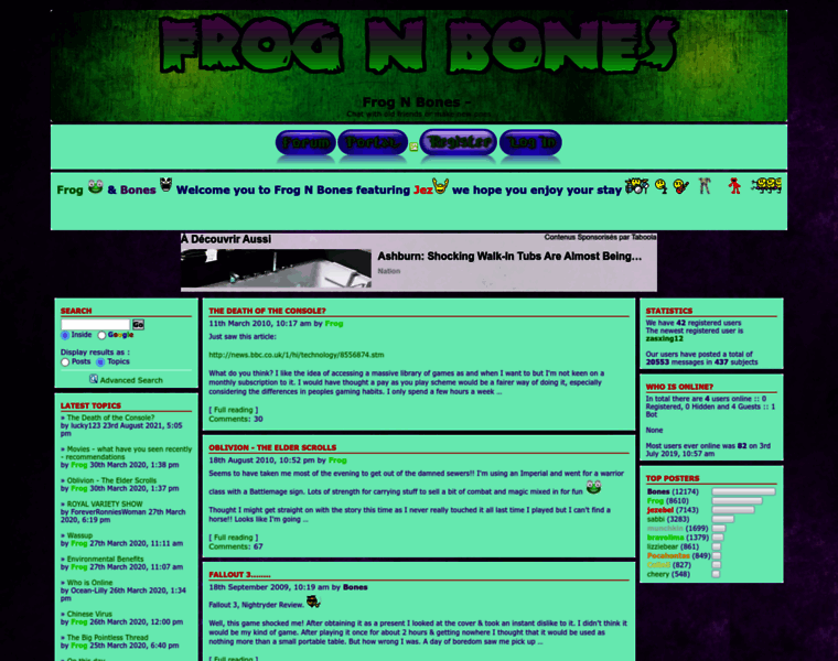 Frognbones.forumotion.net thumbnail