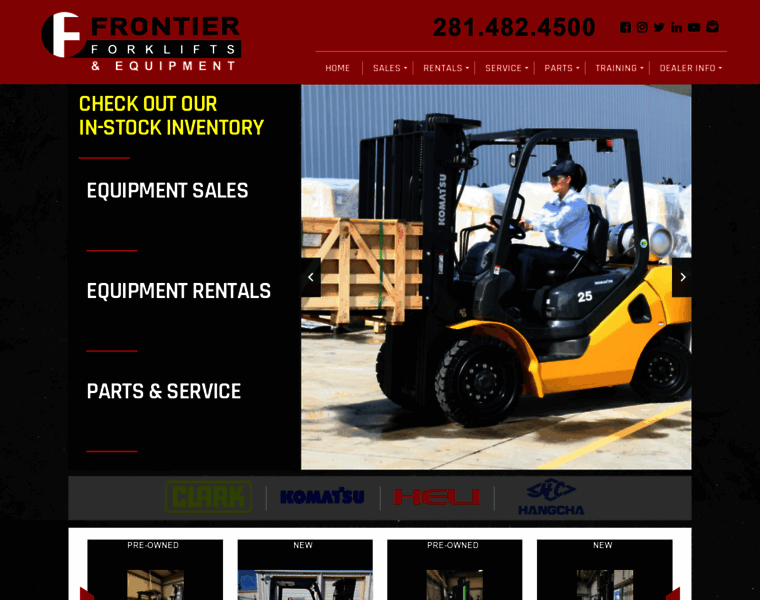 Frontierforklifts.com thumbnail