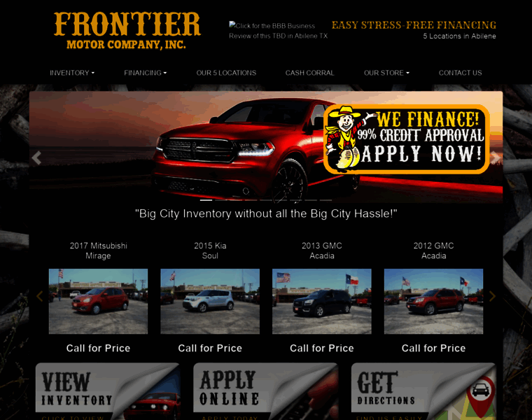 Frontiermotorcompany.com thumbnail