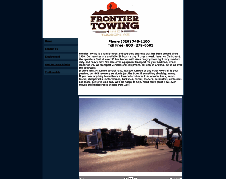 Frontiertowing.com thumbnail