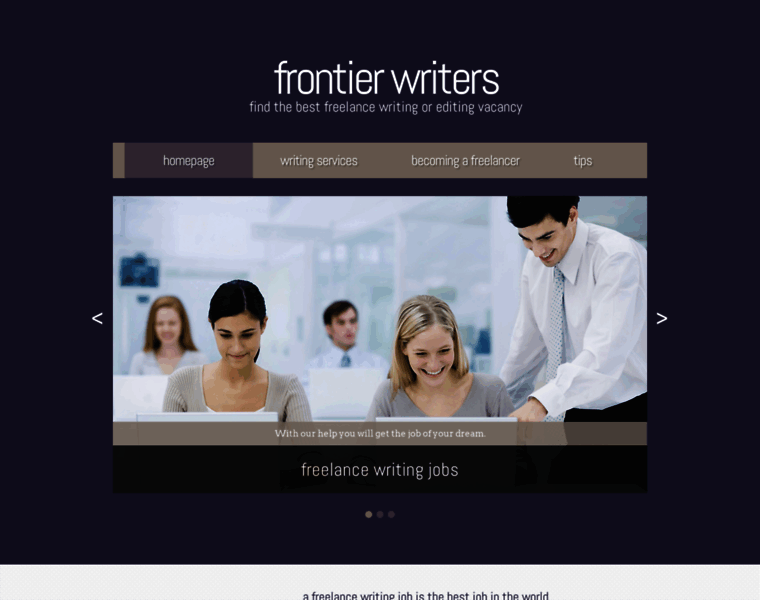 Frontierwriters.com thumbnail