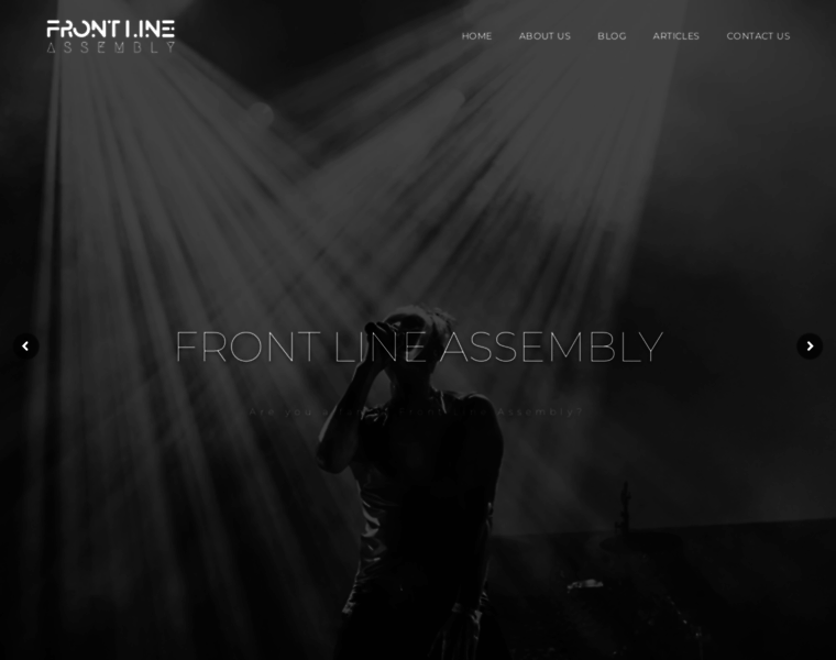 Frontlineassembly.com thumbnail