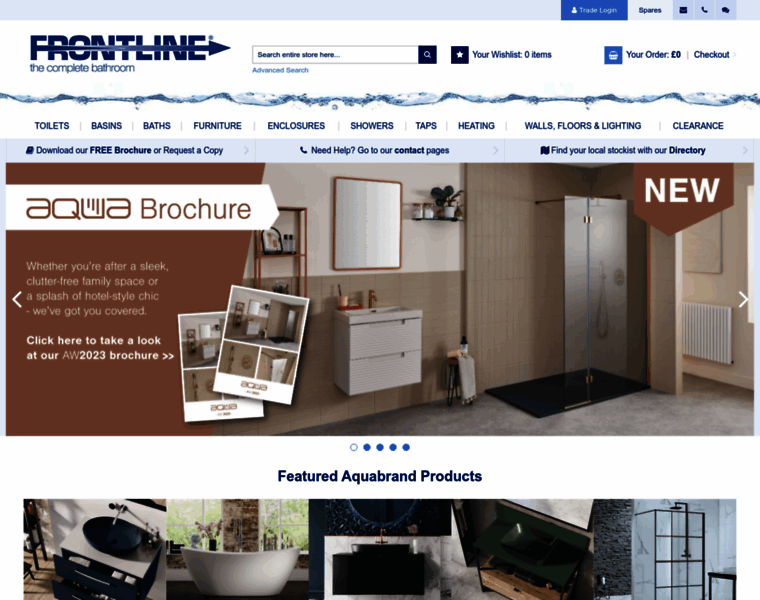 Frontlinebathrooms.co.uk thumbnail