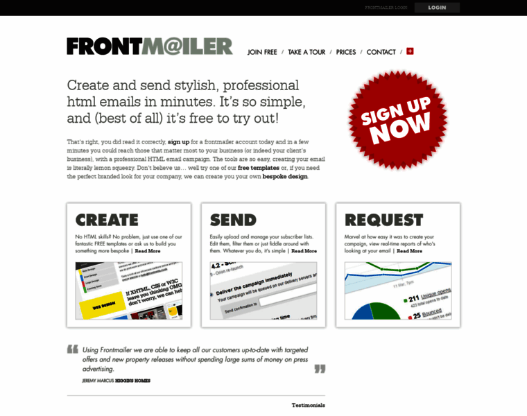 Frontmailer.co.uk thumbnail