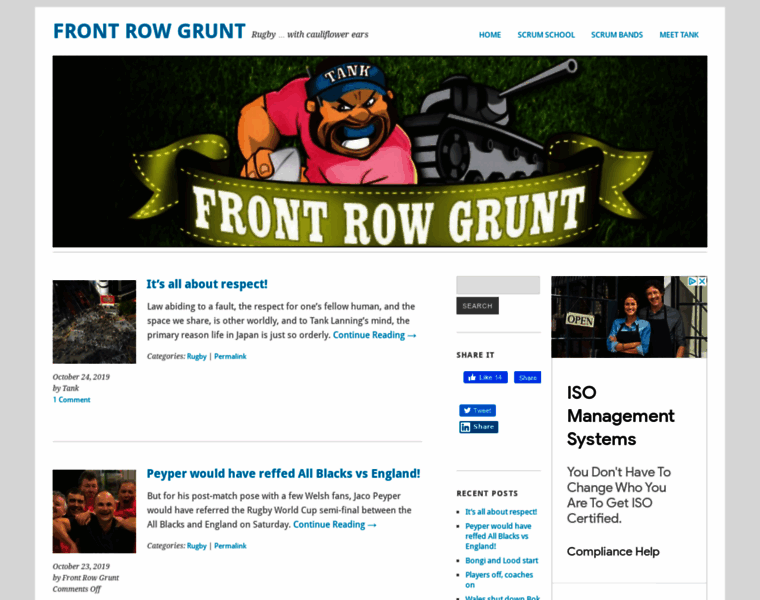 Frontrowgrunt.co.za thumbnail