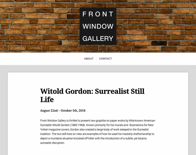Frontwindowgallery.com thumbnail