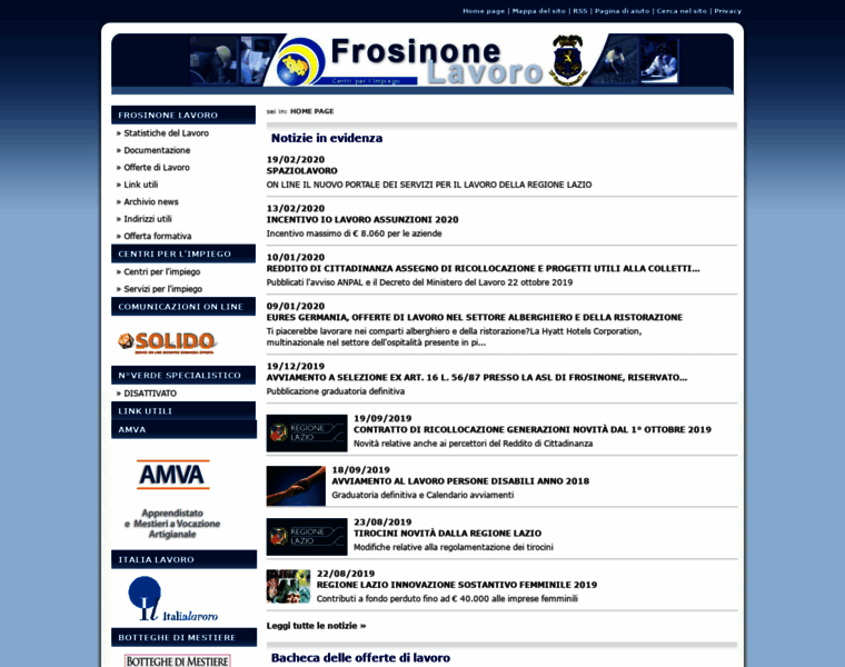 Frosinonelavoro.info thumbnail