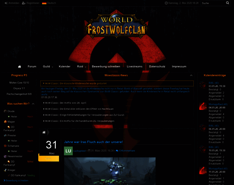 Frostwolfclan.de thumbnail