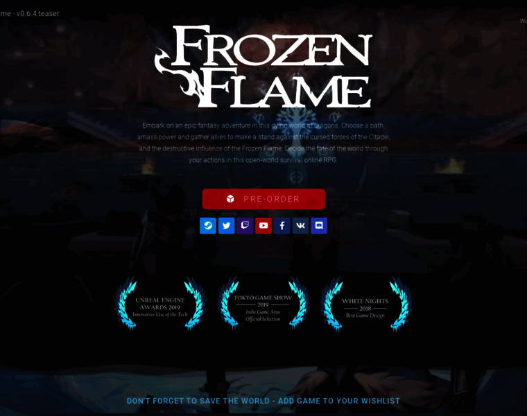 Frozen-flame.com thumbnail