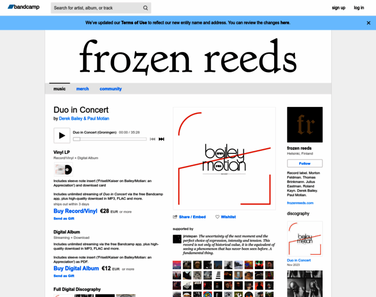 Frozenreeds.com thumbnail