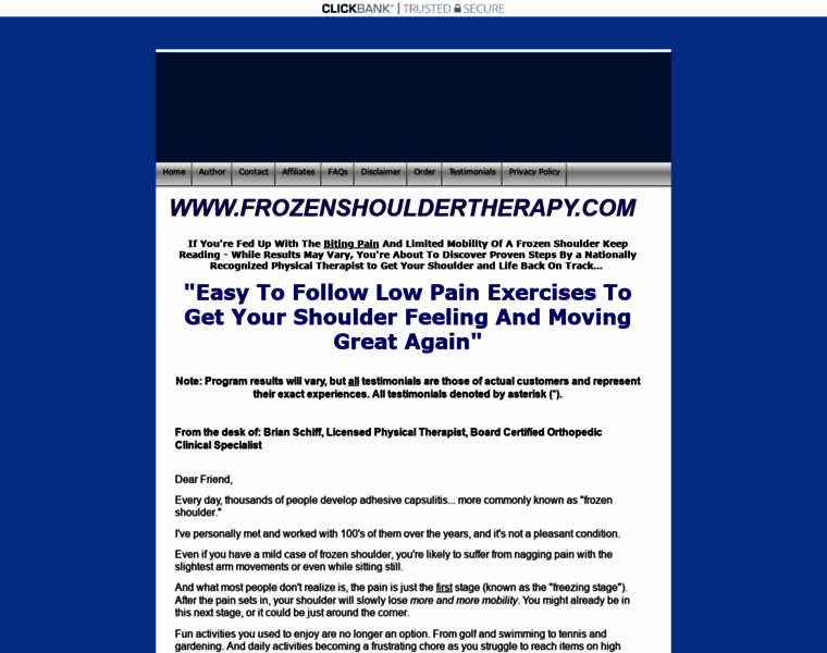 Frozenshouldertherapy.com thumbnail