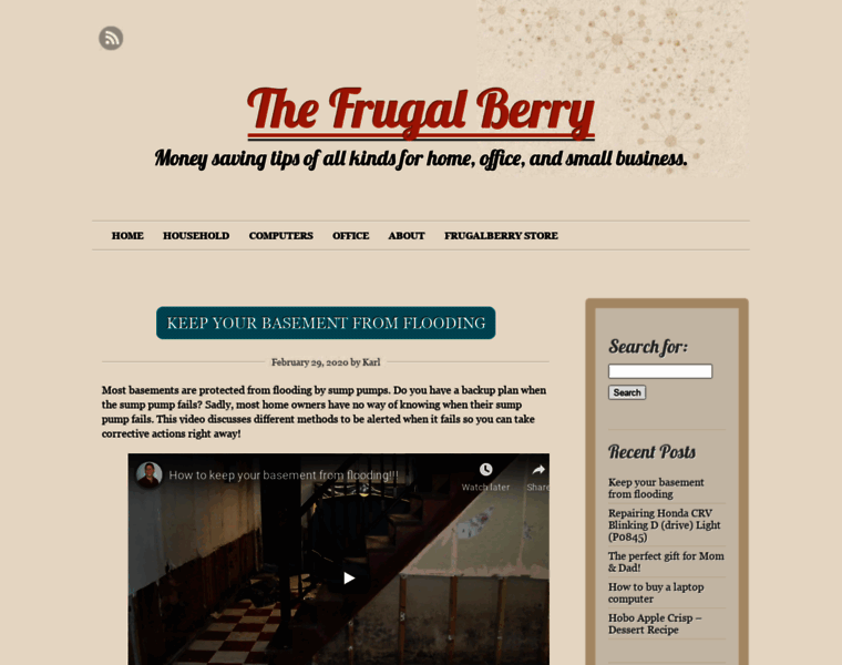 Frugalberry.com thumbnail