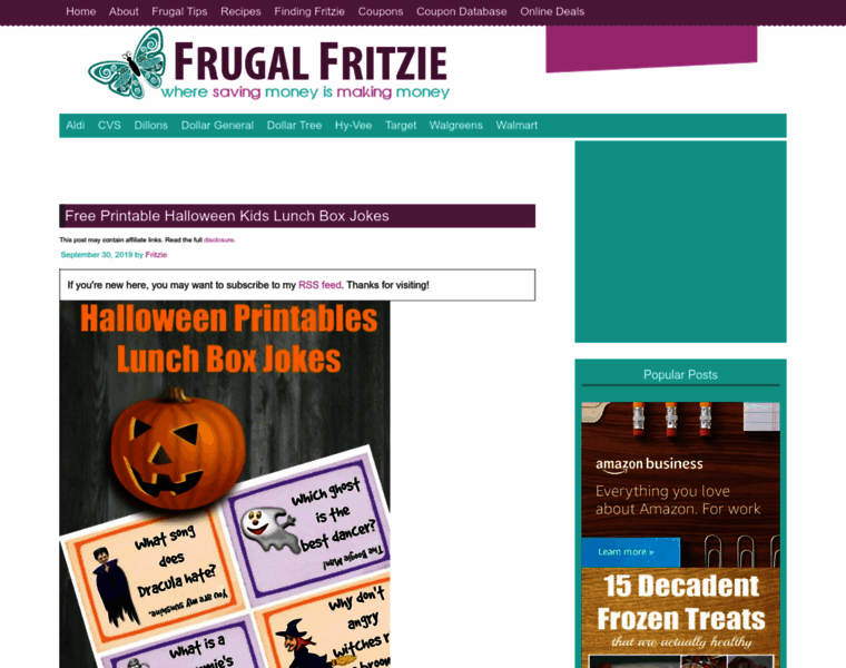Frugalfritzie.com thumbnail