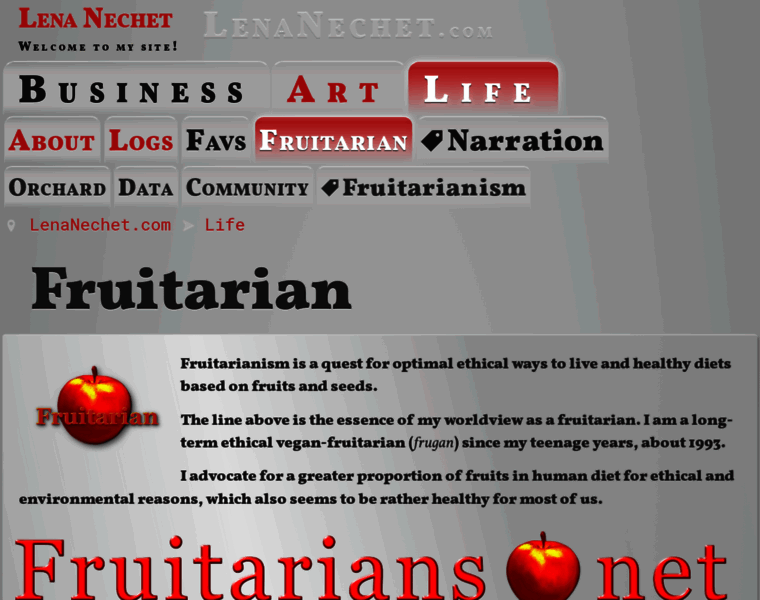 Fruitarians.net thumbnail