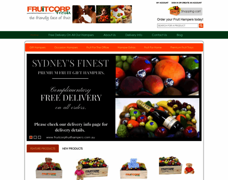 Fruitcorpfruithampers.com.au thumbnail