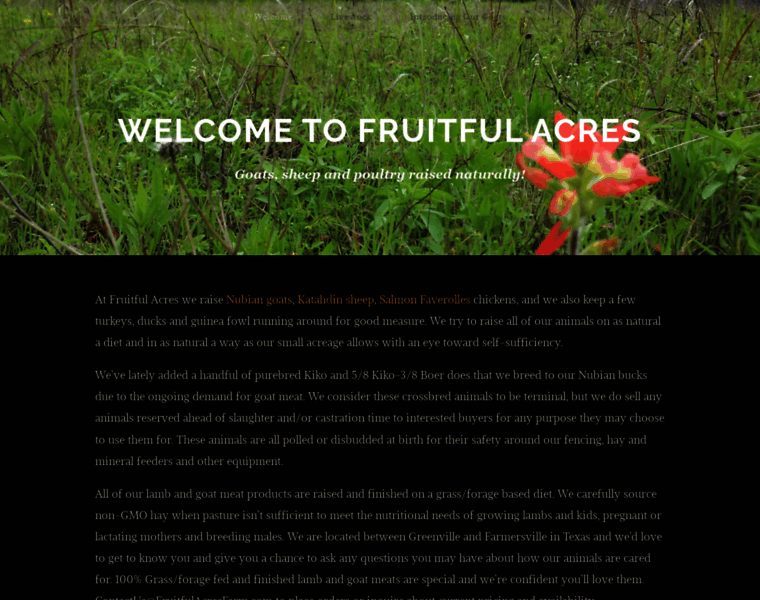 Fruitfulacresfarm.com thumbnail
