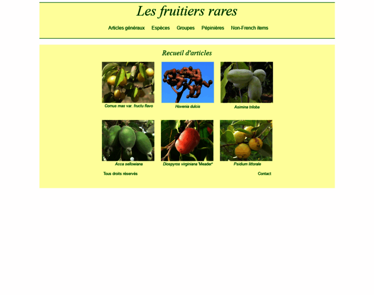 Fruitiers-rares.info thumbnail