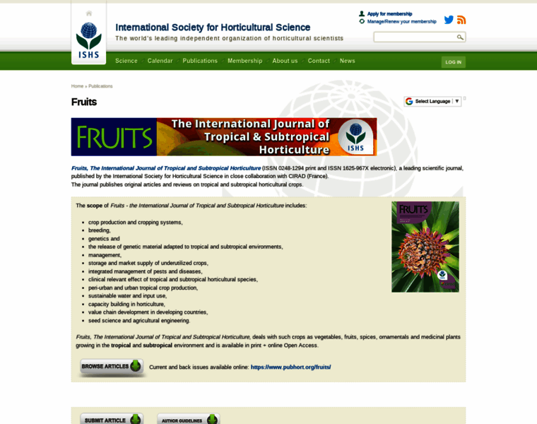 Fruits-journal.org thumbnail