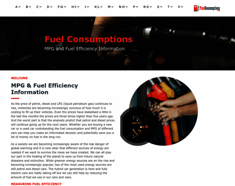 Fuelconsumptions.com thumbnail
