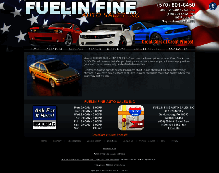 Fuelinfineautos.com thumbnail