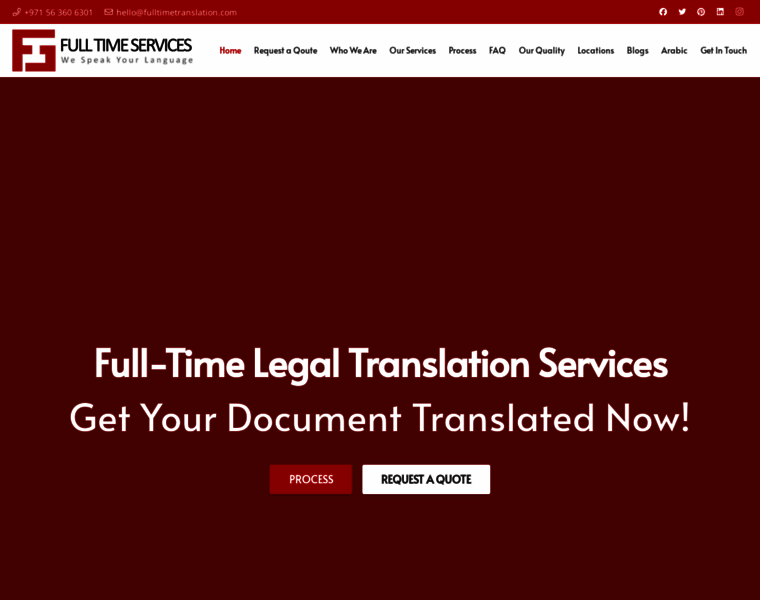 Fulltimetranslation.com thumbnail