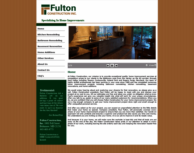 Fultonconstructionmd.com thumbnail