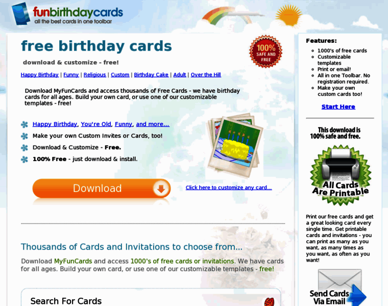 Funbirthdaycards.com thumbnail
