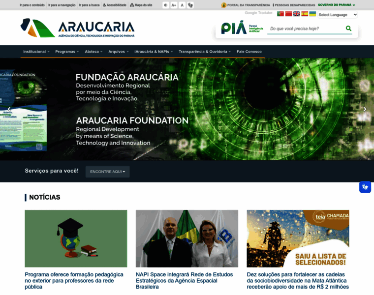 Fundacaoaraucaria.org.br thumbnail