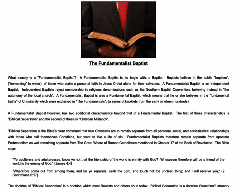 Fundamentalistbaptist.com thumbnail