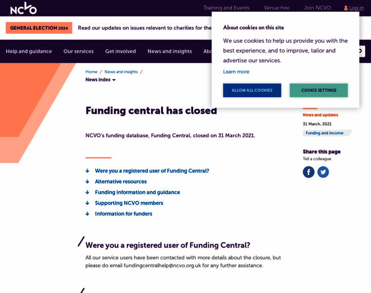 Fundingcentral.org.uk thumbnail