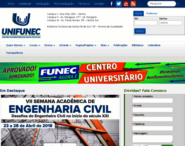 Funecsantafe.edu.br thumbnail
