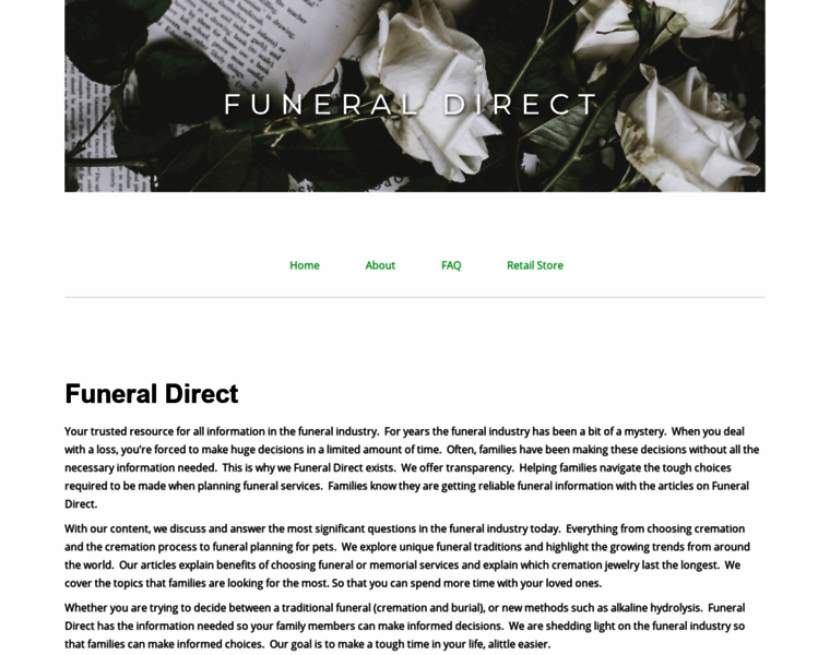 Funeraldirect.co thumbnail