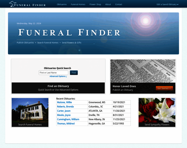 Funeralfinder.com thumbnail